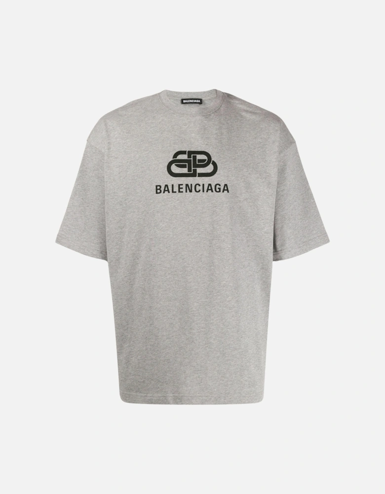 BB Logo Printed T-Shirt in Grey