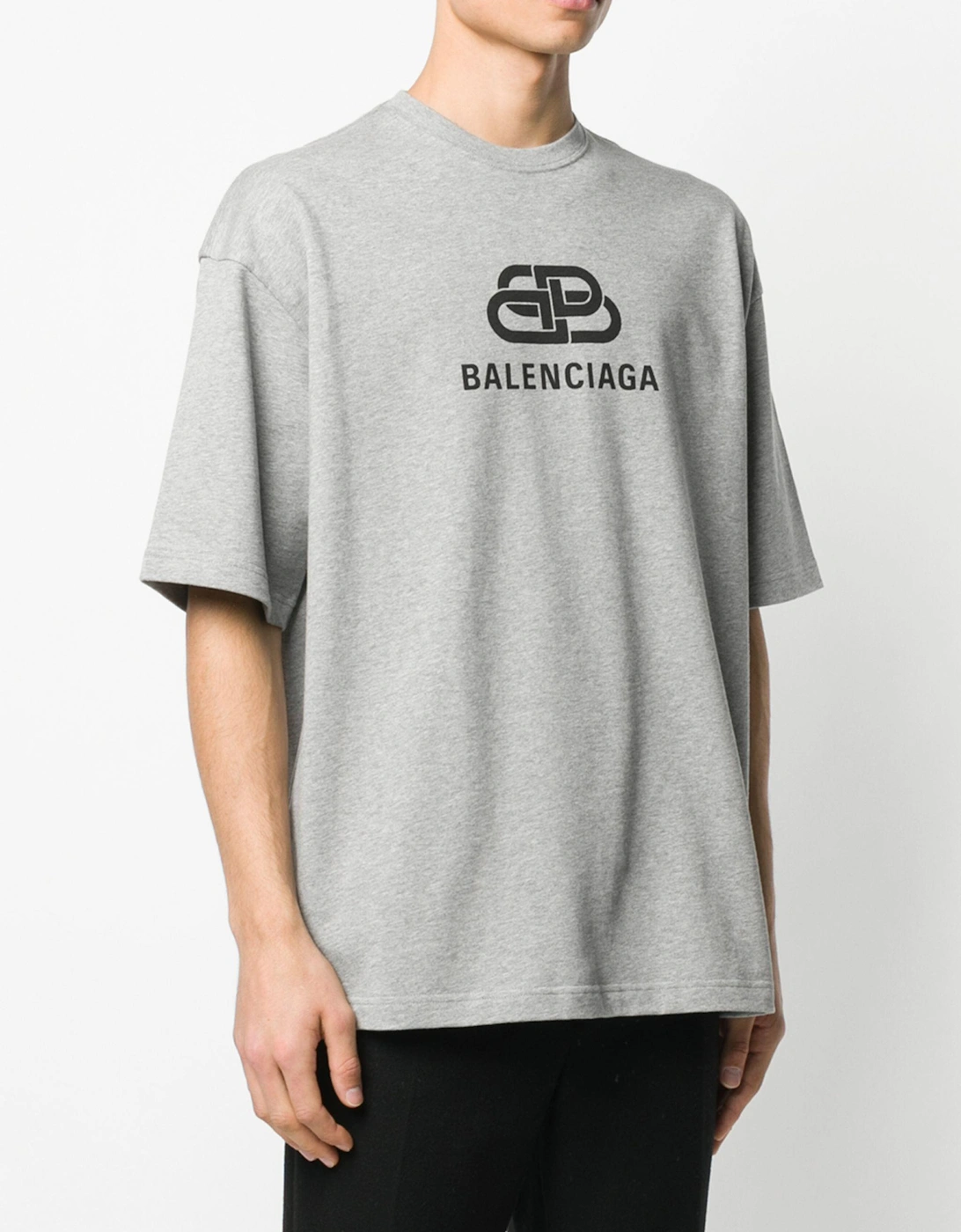 BB Logo Printed T-Shirt in Grey