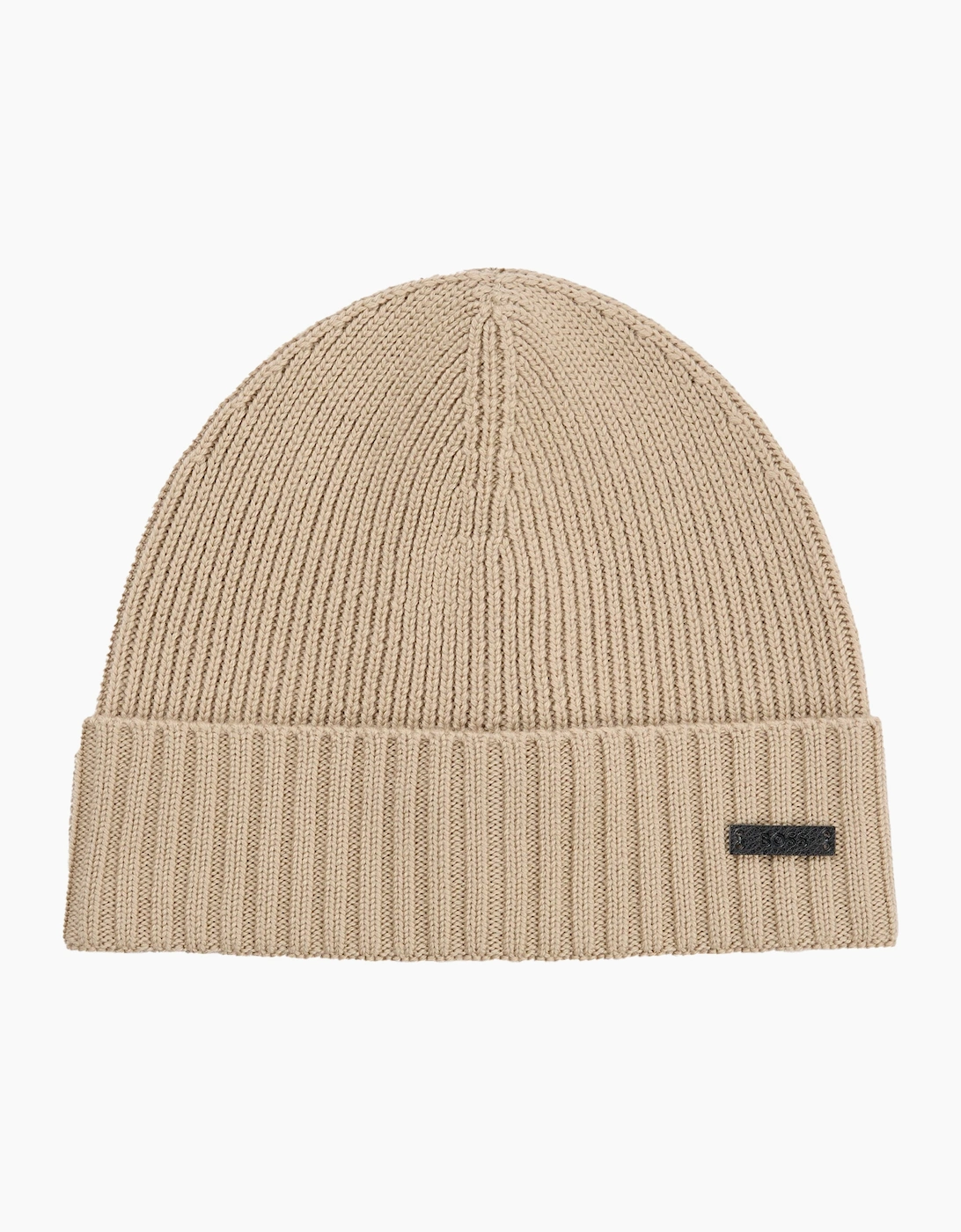 Hugo Boss Men's Cream Boss Fati Virgin Wool Beanie