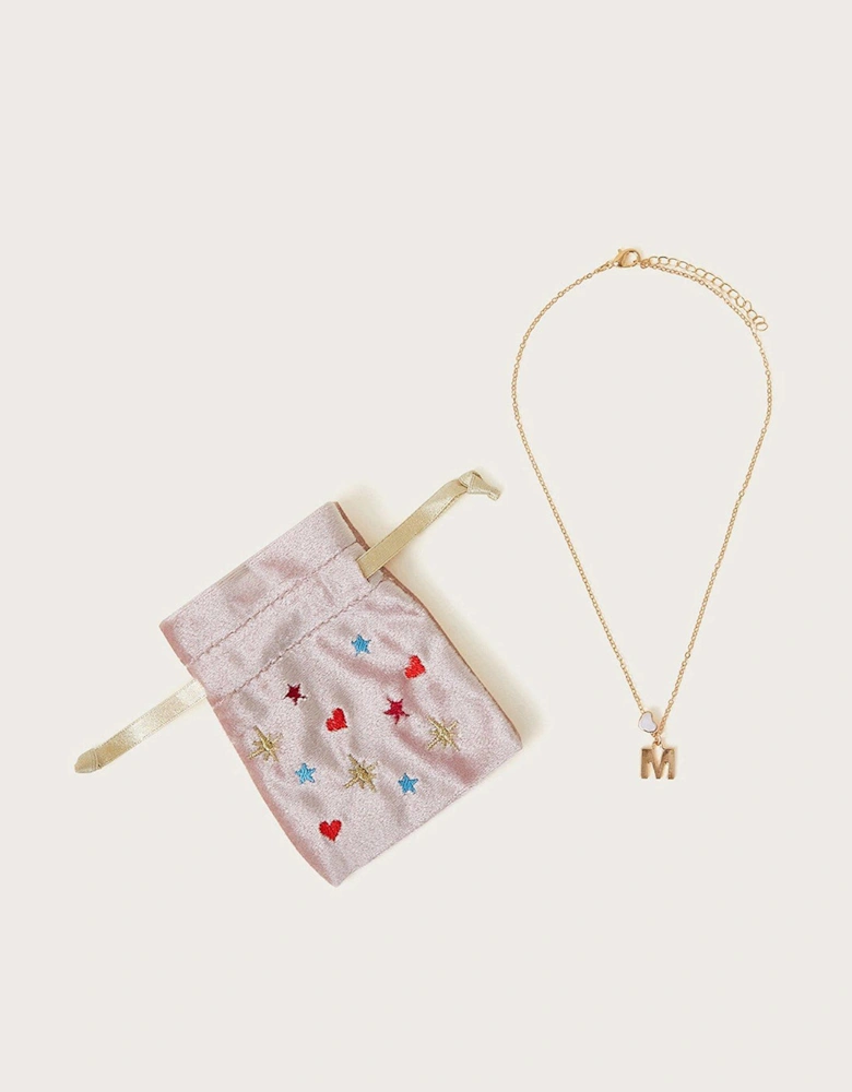 Girls Initial Necklace - Multi