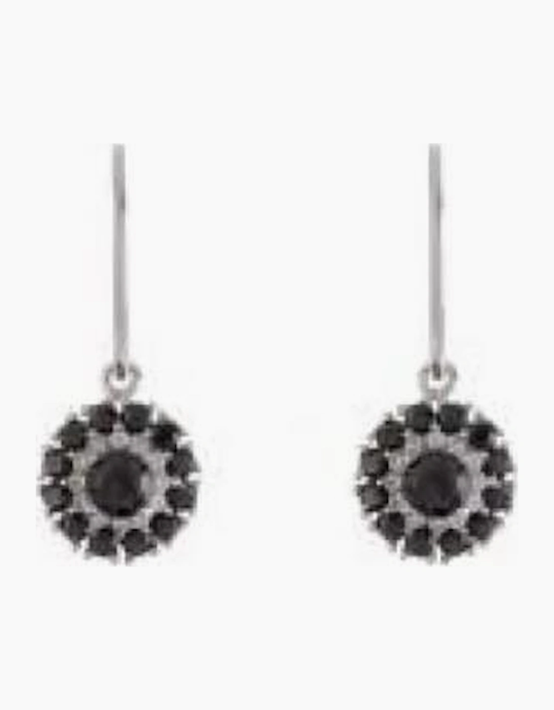 Labante London Sterling silver black drop earrings - Black/Black