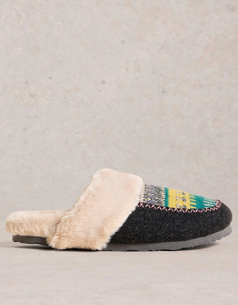 Myrtle Mule Slipper - Grey