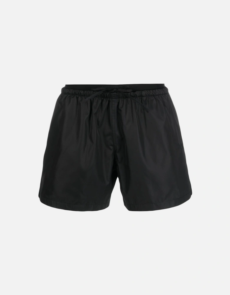 Logo Band Swim Shorts in Black