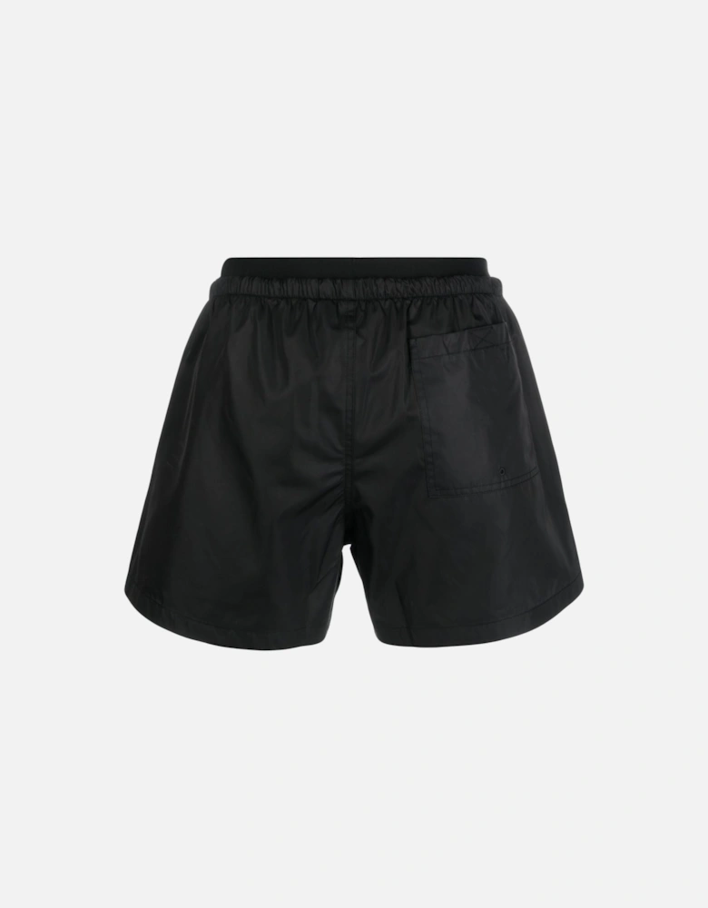 Logo Band Swim Shorts in Black