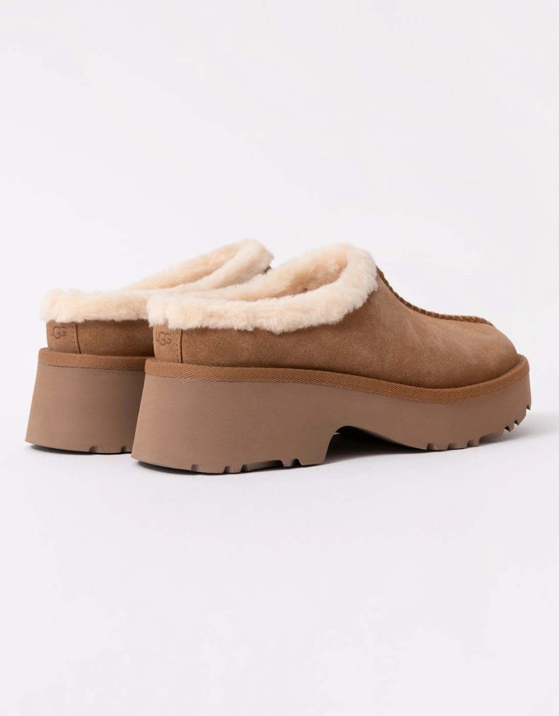 New Heights Cozy Womens Platform Clogs