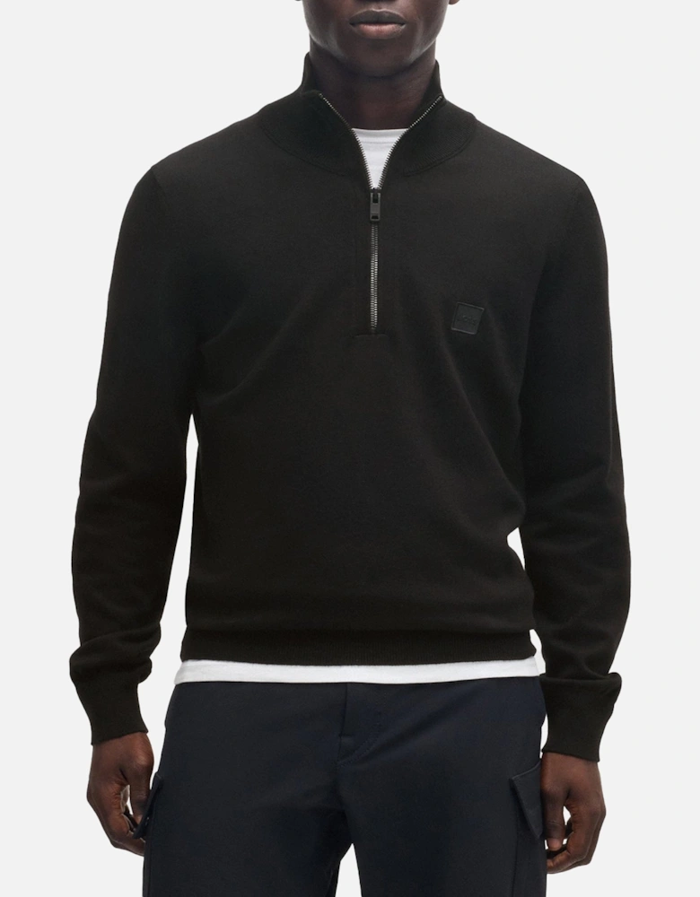 Boss Kanobix S Quarter Zip Knitted Sweater