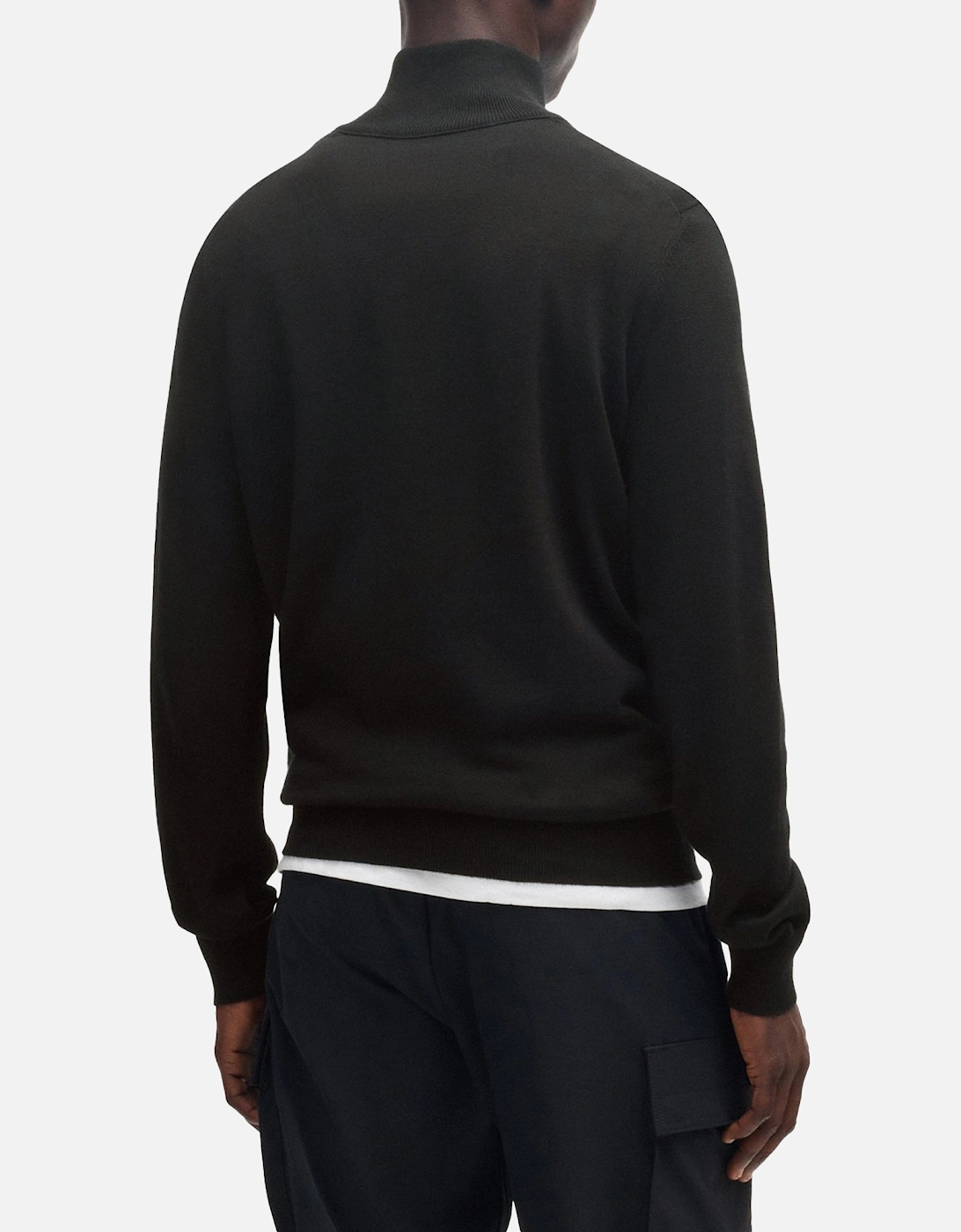 Boss Kanobix S Quarter Zip Knitted Sweater