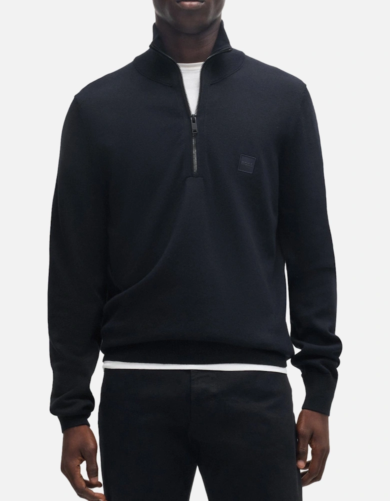 Boss Kanobix S Quarter Zip Knitted Sweater