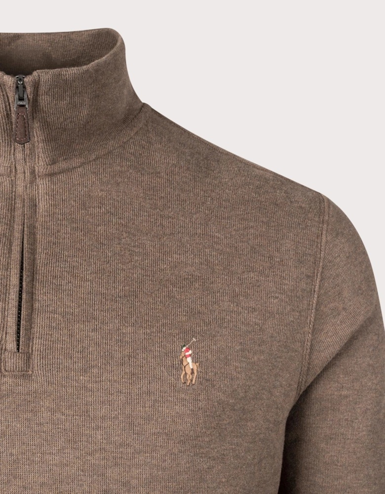 Estate-Rib Quarter Zip Knit