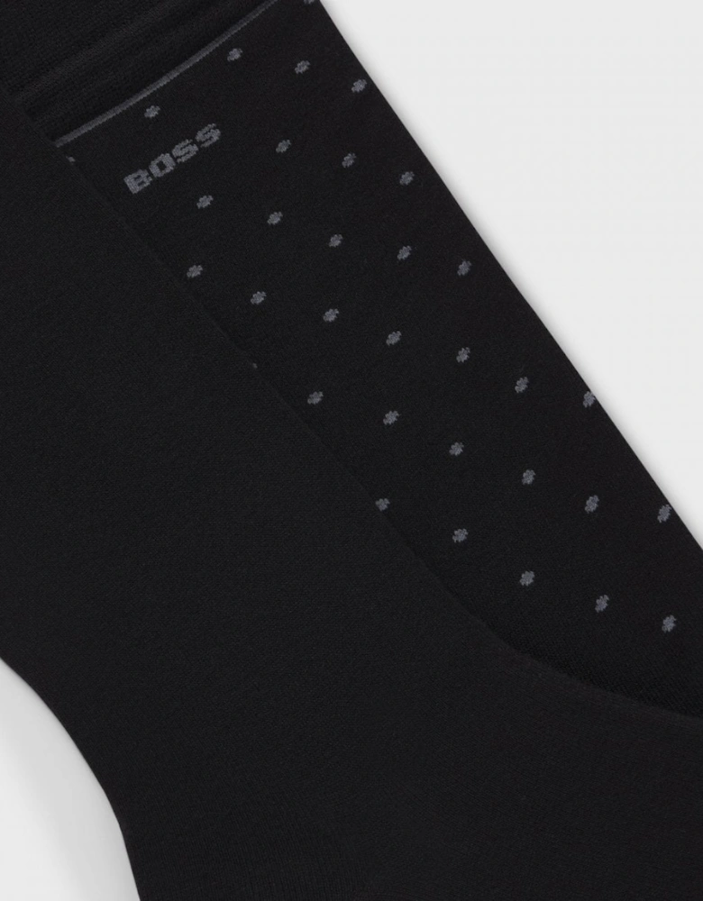 BOSS Orange Dots VI 2-Pack Mens Bamboo Socks