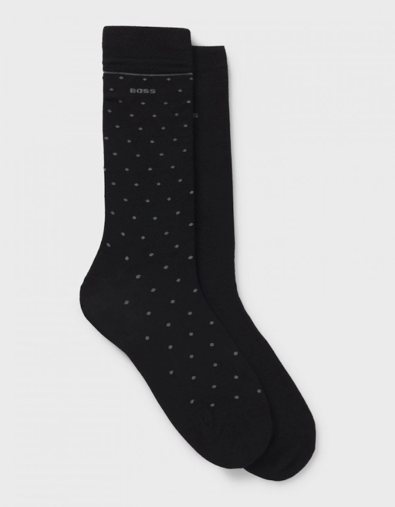 BOSS Orange Dots VI 2-Pack Mens Bamboo Socks