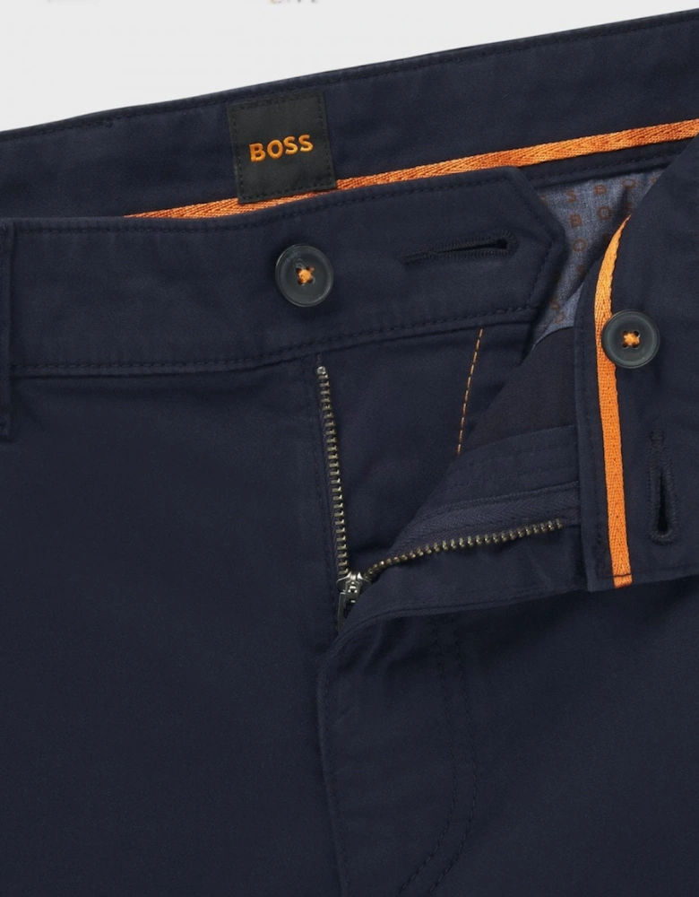 BOSS Orange Mens Regular Fit Chinos in Stretch-Cotton Satin