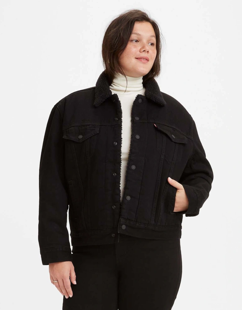 Womens Ex-Boyfriend Sherpa Trucker Jacket