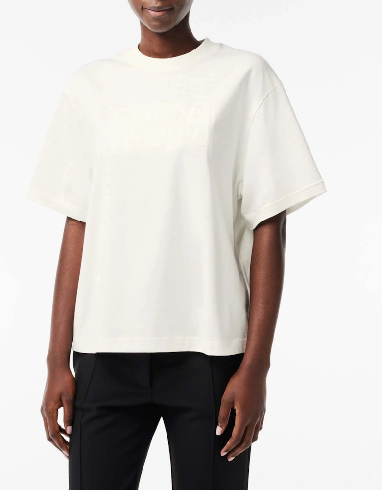 Oversized Cotton Tennis Embroidery T-Shirt