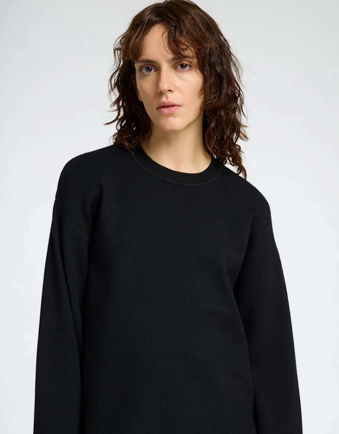 Femme Kamma Long Sleeve Knit O-Neck Black