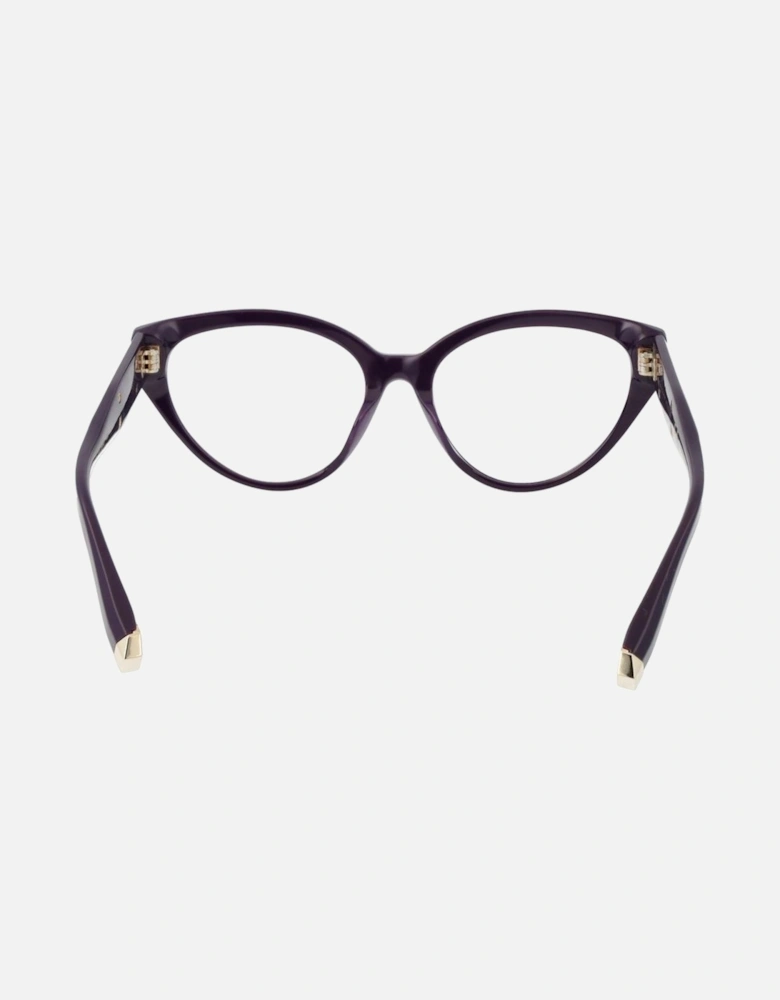 Cat Eye Full-Rim Acetate Frame Glasses Women - Purple