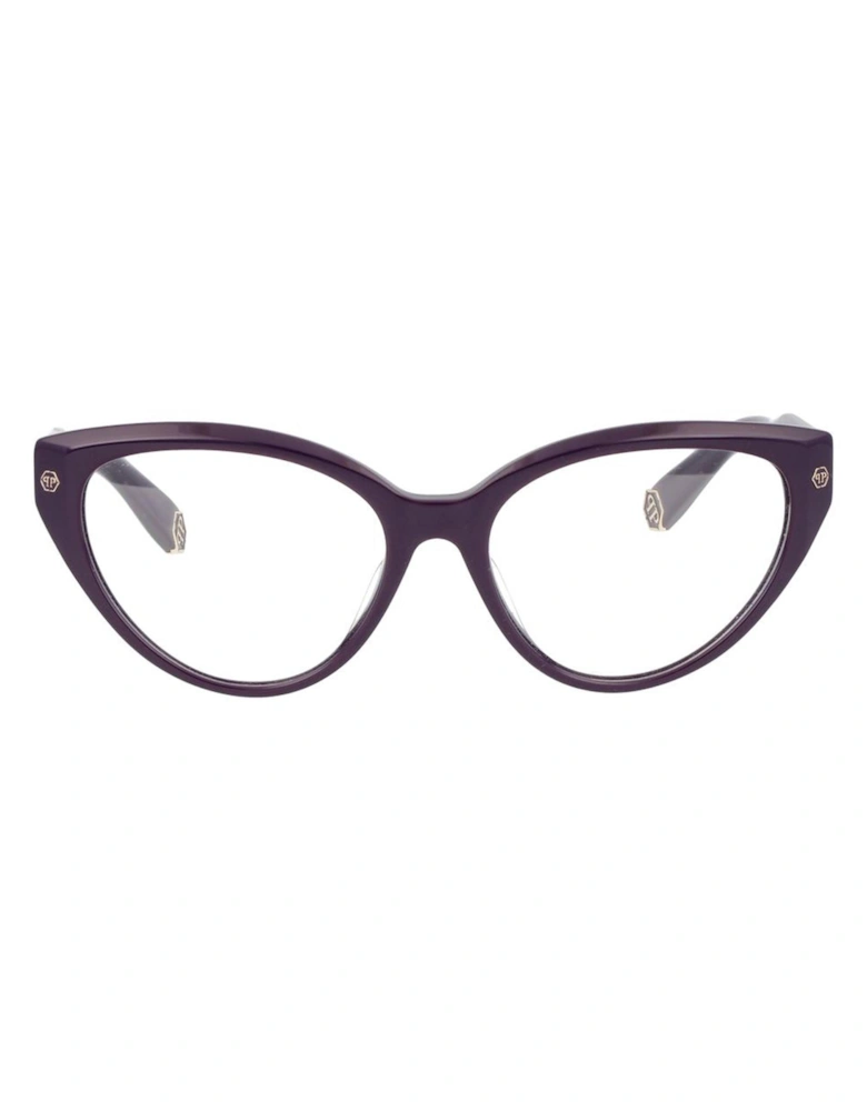 Cat Eye Full-Rim Acetate Frame Glasses Women - Purple