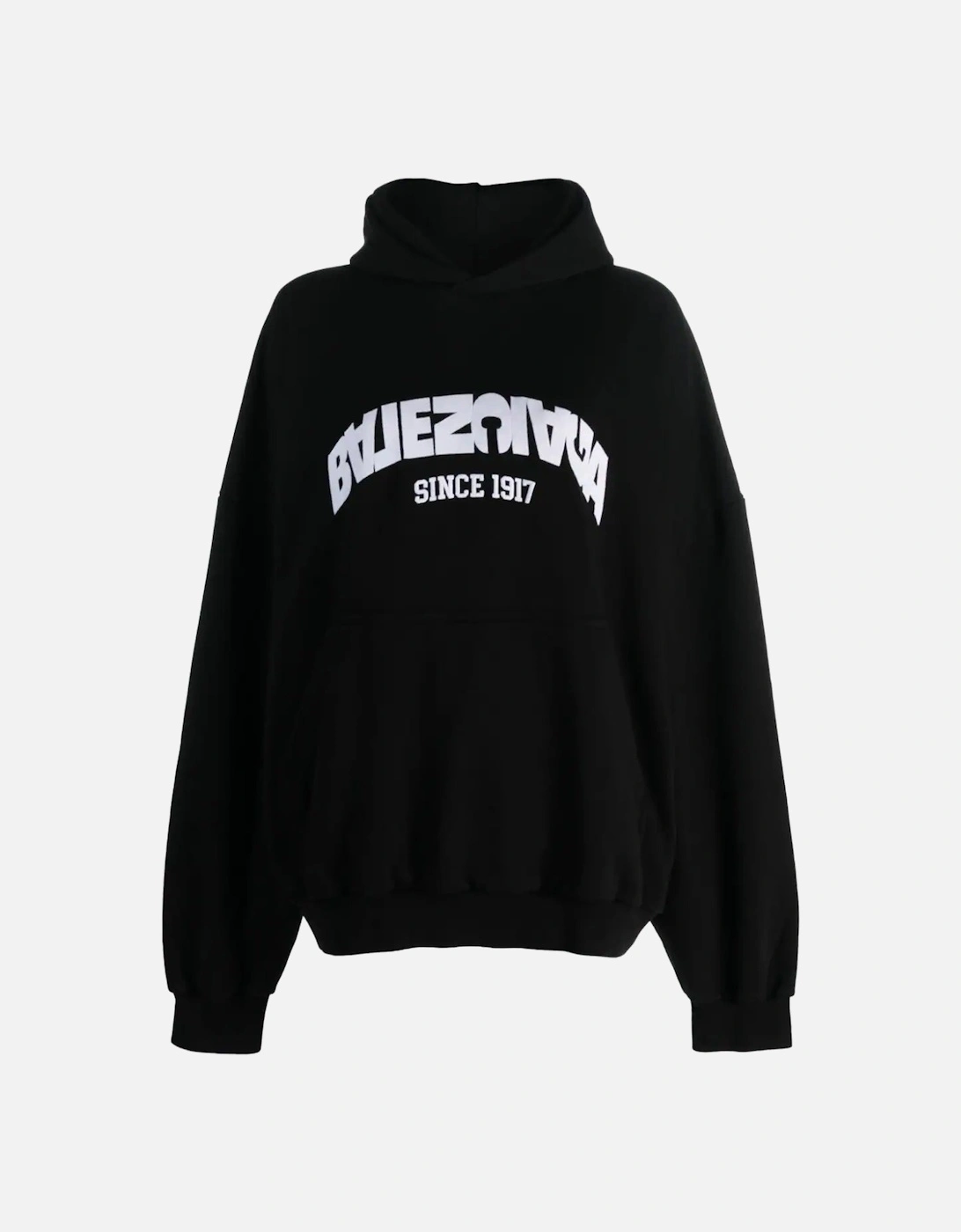 Back Flip Round Hoodie Oversized Black, 4 of 3