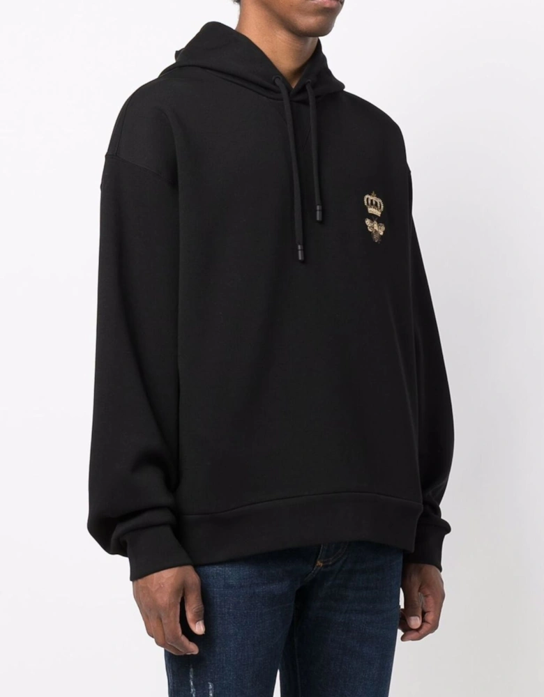 Bee Logo Hoodie in Black