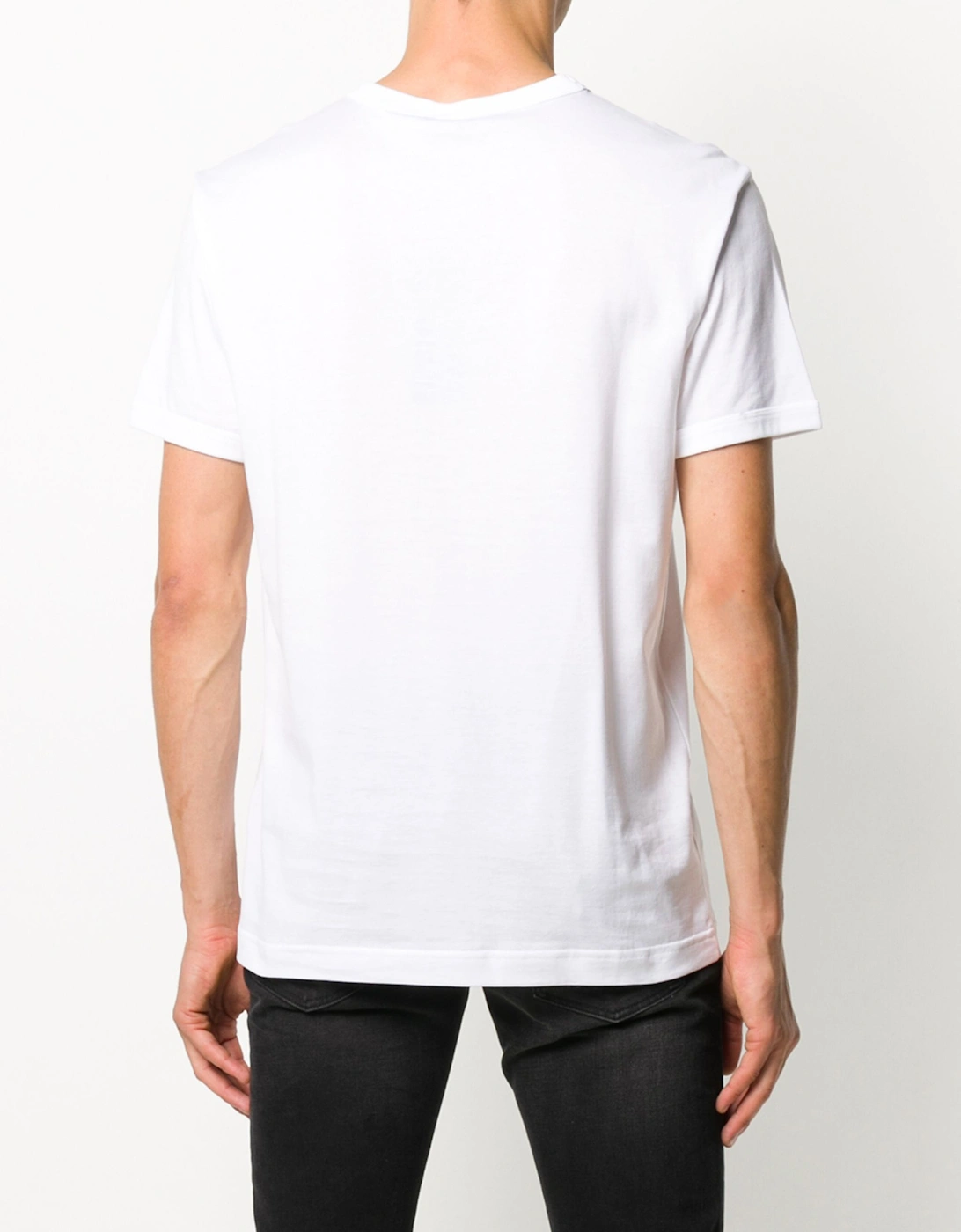 Embroidered Piqué T-Shirt in White