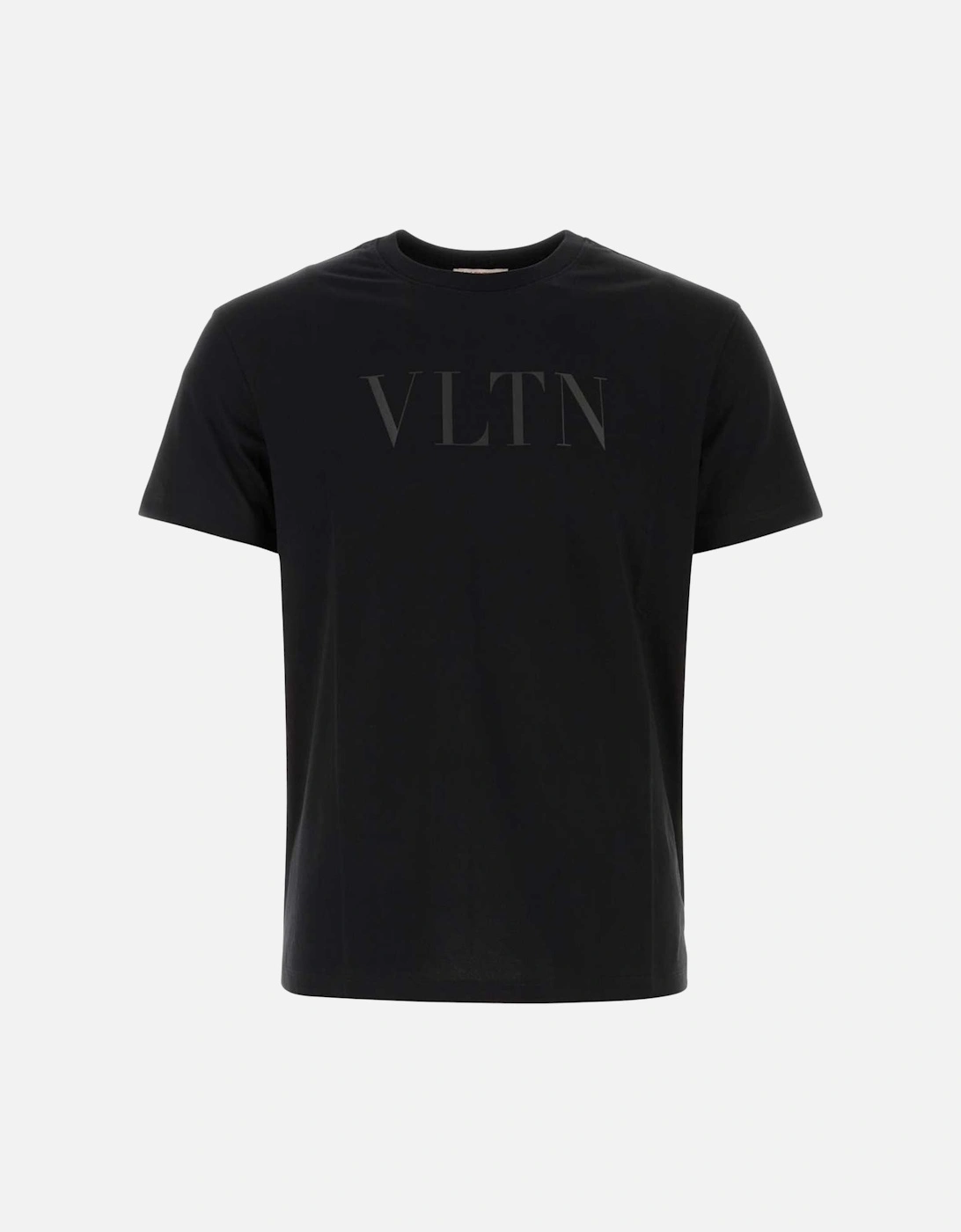 Black VLTN Printed T-Shirt in Black, 6 of 5