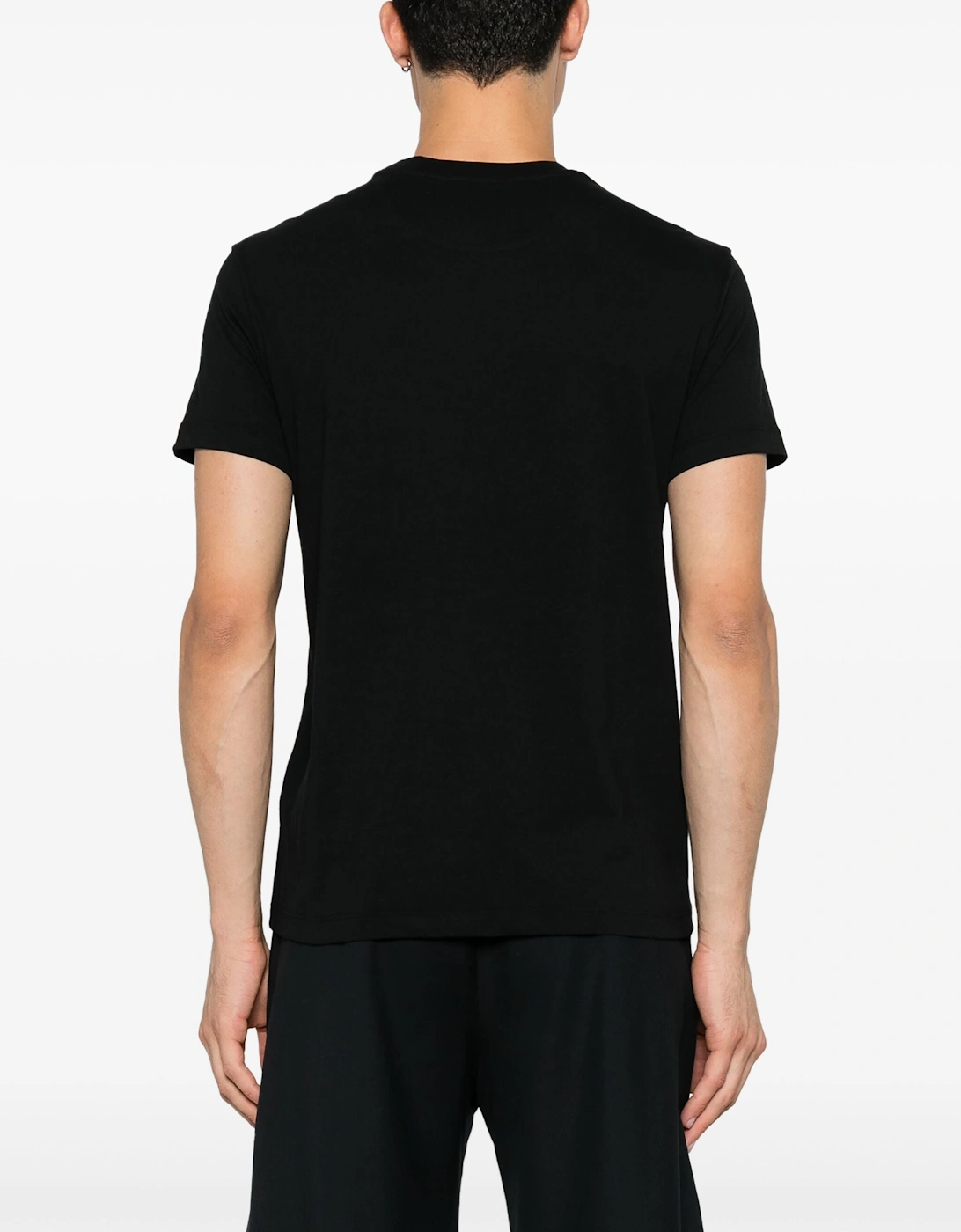 Black VLTN Printed T-Shirt in Black