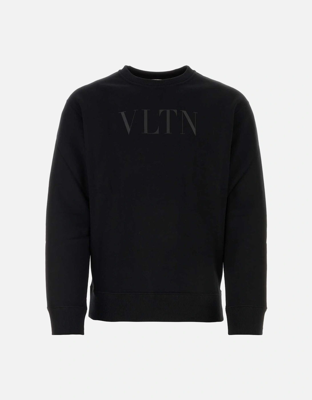 Black VLTN Logo Printed Sweatshirt in Black, 6 of 5