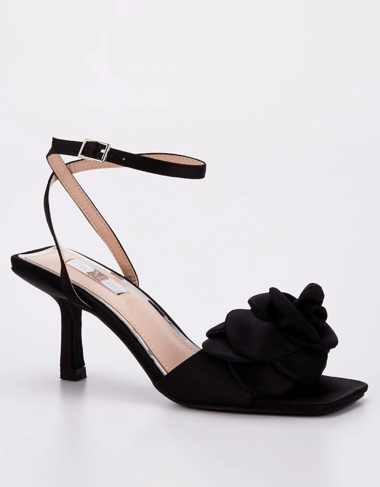 Annalina Flower Heels - Black