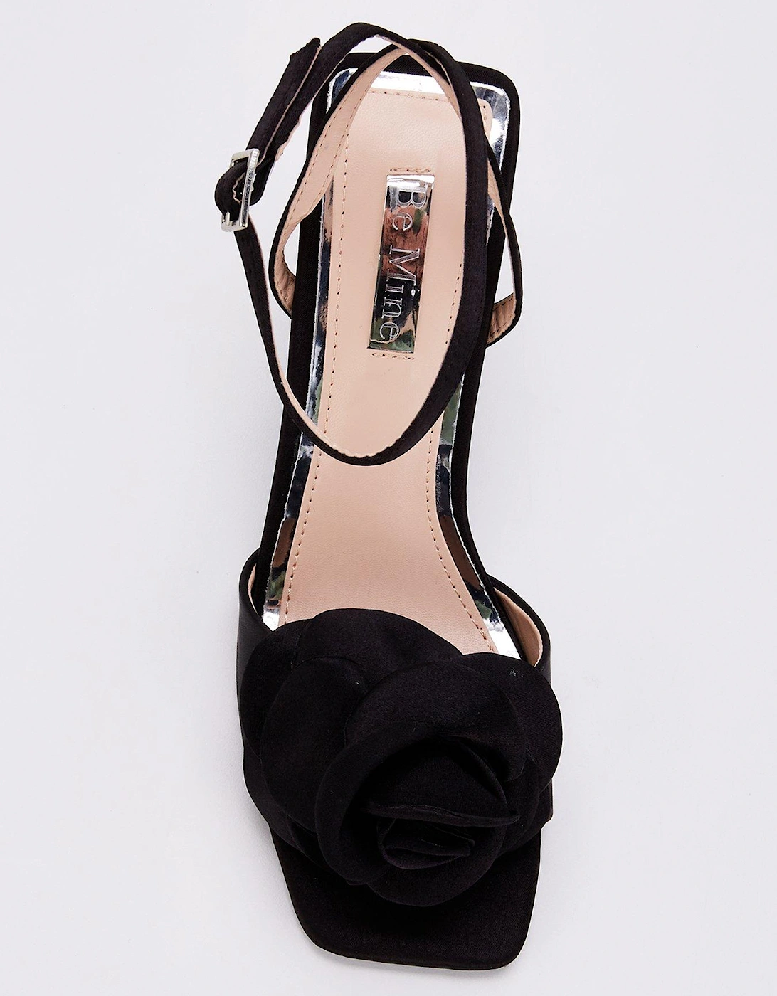 Annalina Flower Heels - Black