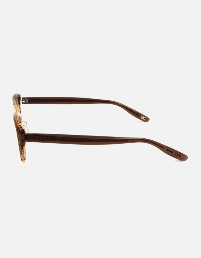 Acetate Bracelet Transparent Dial Watch Women - Brown Frames