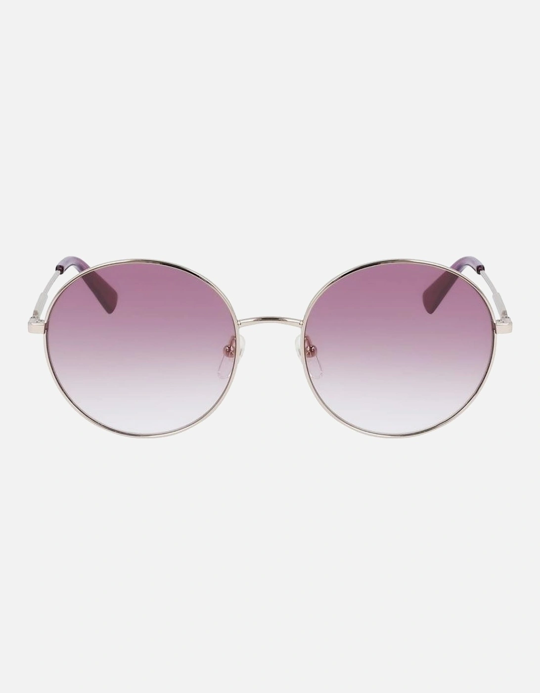 Gradient Pink Glass Golden Dial Metal Bracelet Watch Women Sunglasses, 4 of 3