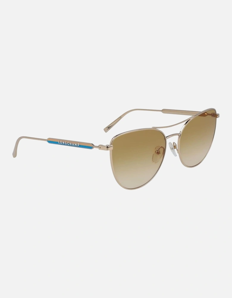 Metal Bracelet Watch with UV Filter Women - Yellow Sunglasses
