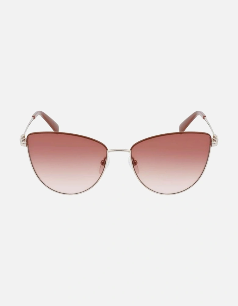 Metal Bracelet Watch with UV Filter Women - Gold Sunglasses