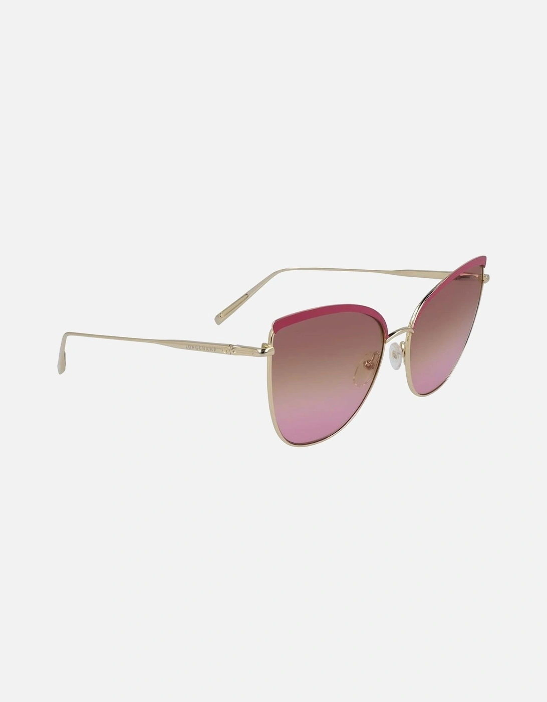 Metal Bracelet Watch with Gradient Glass Women - Gold Sunglasses