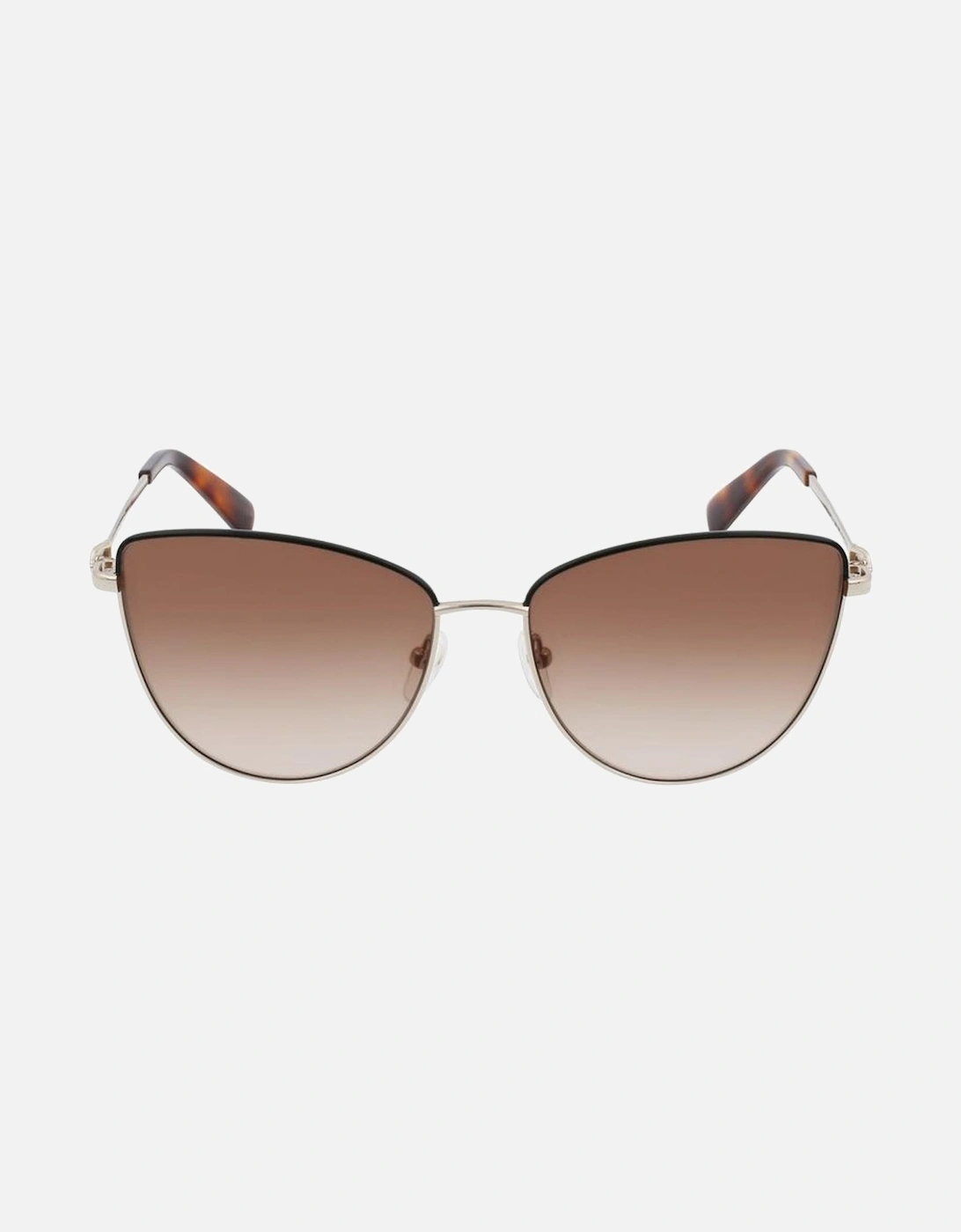 Gradient Brown Metal Bracelet Watch Women - Gold Sunglasses, 4 of 3