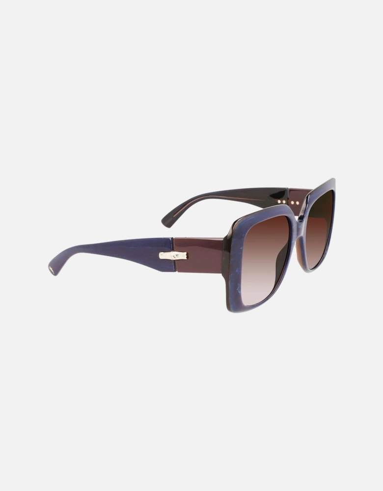 Acetate Bracelet Watch with Blue Dial Women Sunglasses