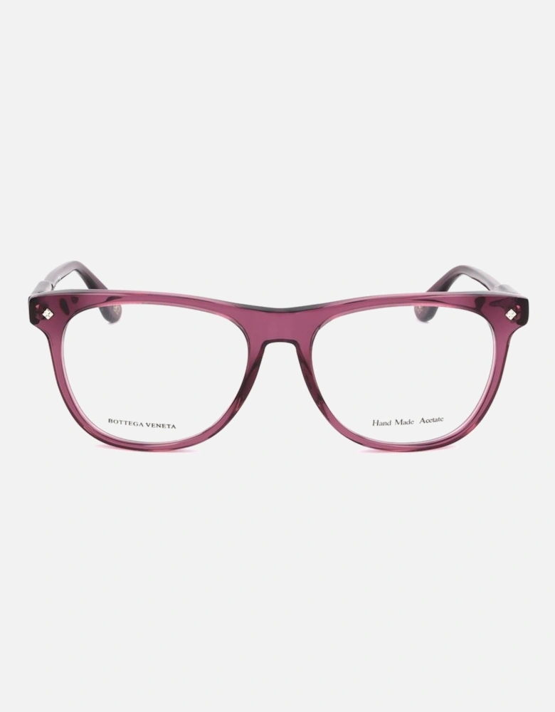 Acetate Bracelet Watch with Transparent Plum Dial Unisex - Purple
