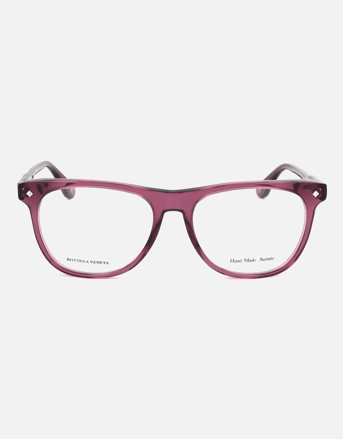 Acetate Bracelet Watch with Transparent Plum Dial Unisex - Purple