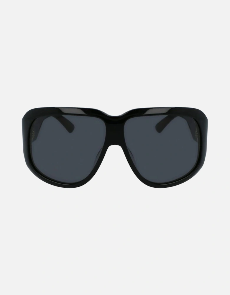 Acetate Bracelet Watch with Grey Glass Women - Black Sunglasses