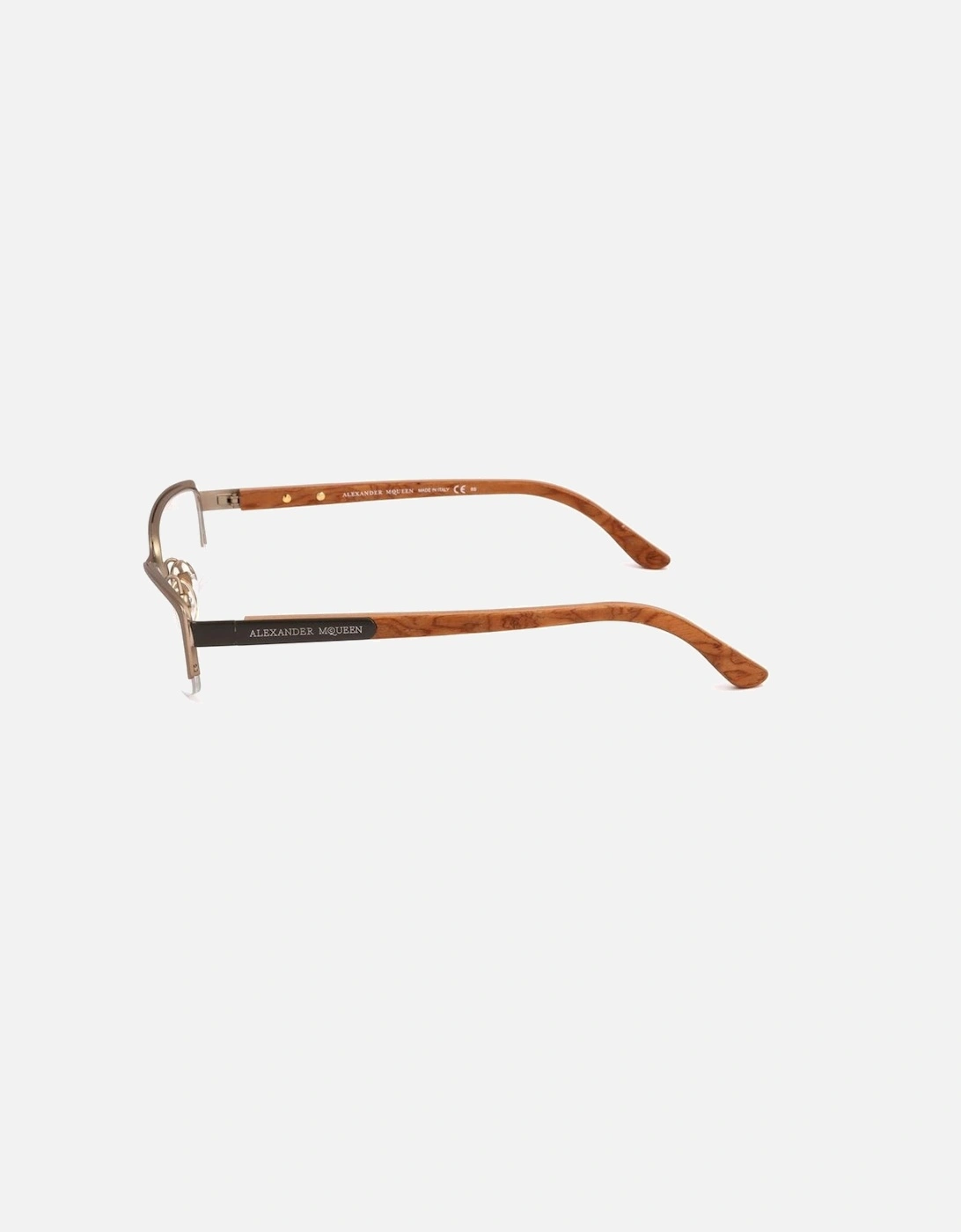Metal Bracelet Semi-Matte Brown Dial Watch Women Frames