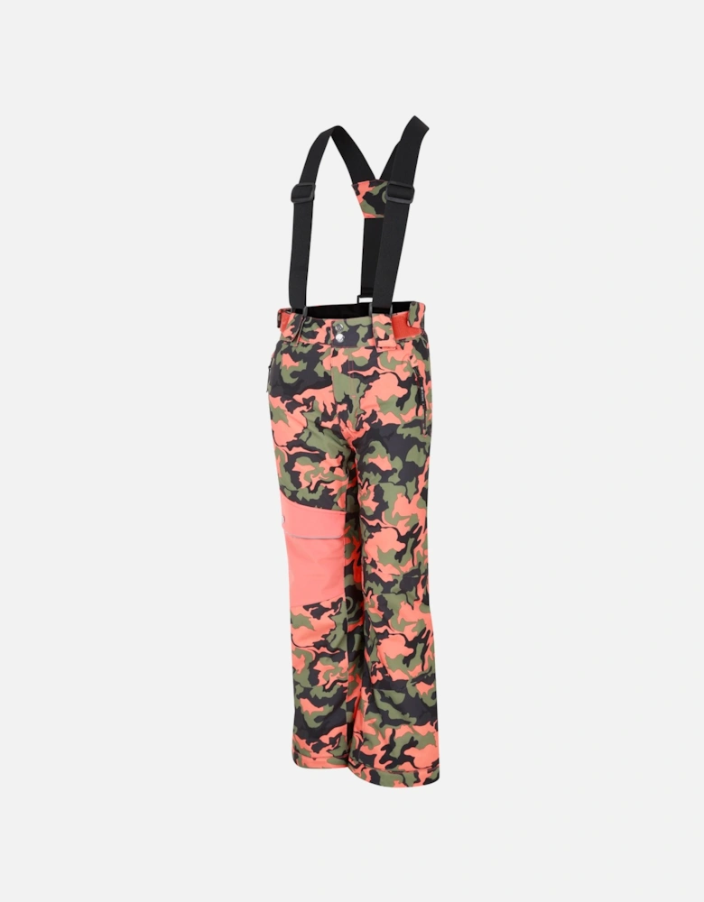 Childrens/Kids Pow Camo Ski Trousers