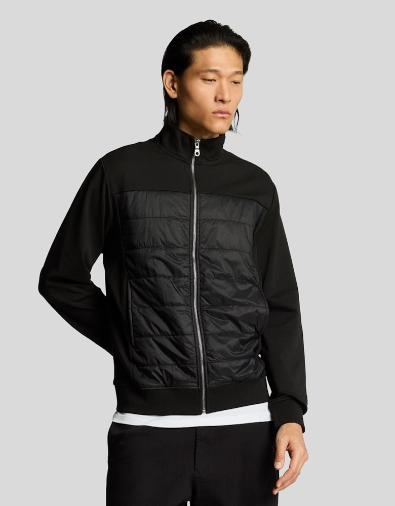 Interlock Hybrid Panelled Bomber Jacket