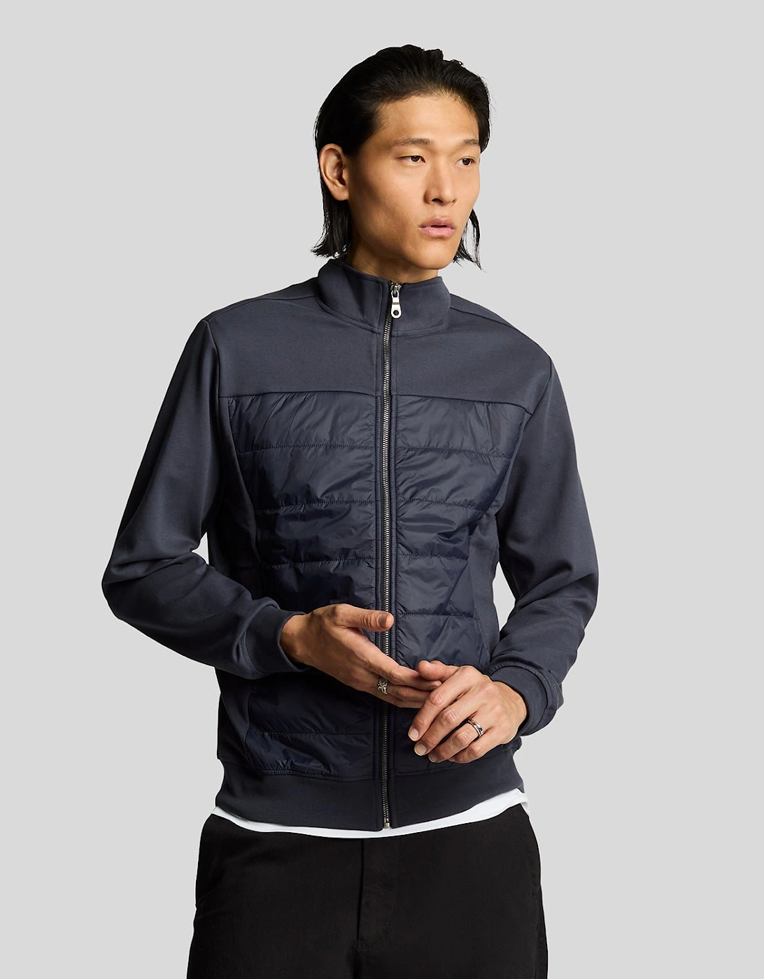 Interlock Hybrid Panelled Bomber Jacket, 6 of 5