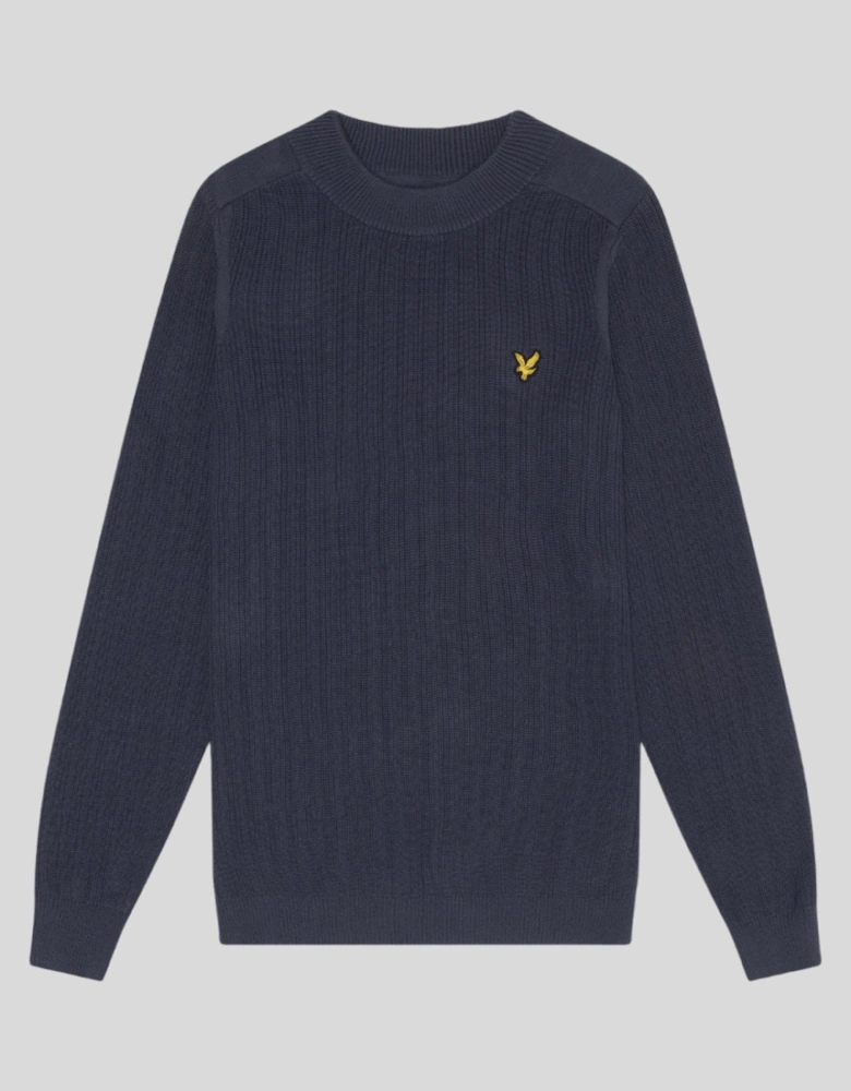 Ribbed Mock Neck Jumper