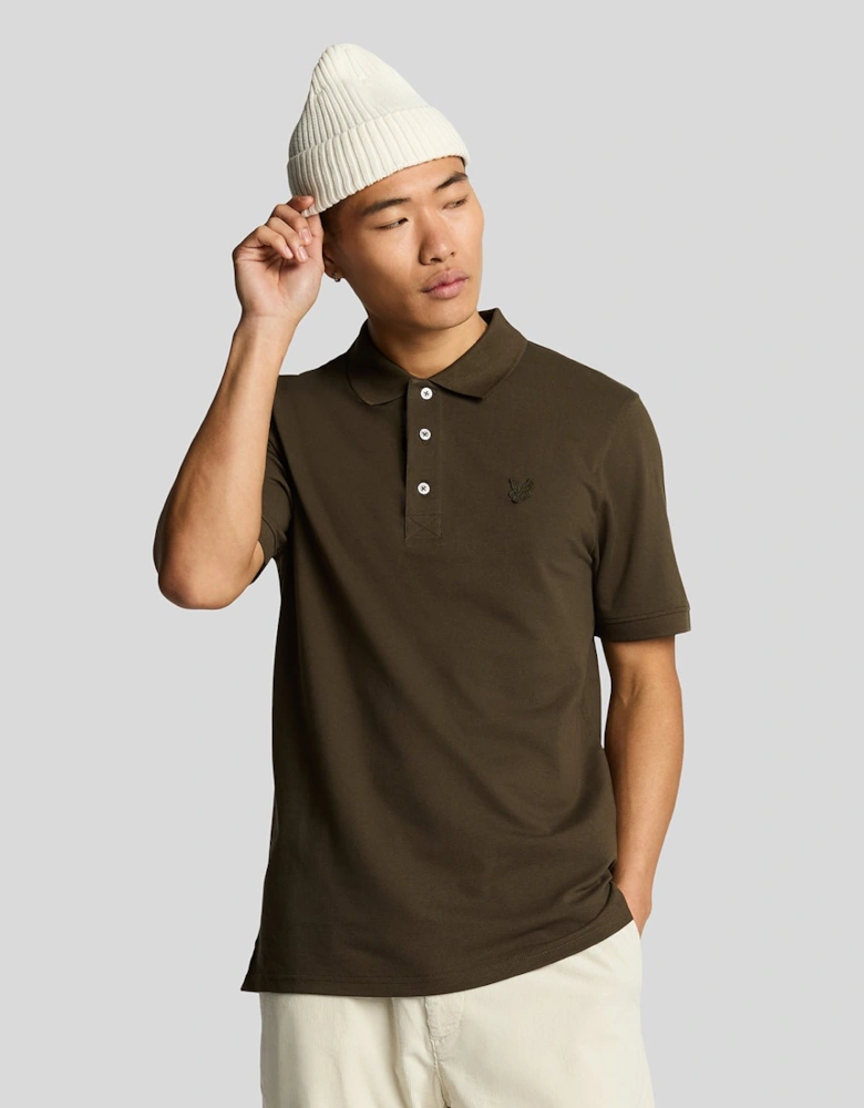 Tonal Eagle Polo Shirt