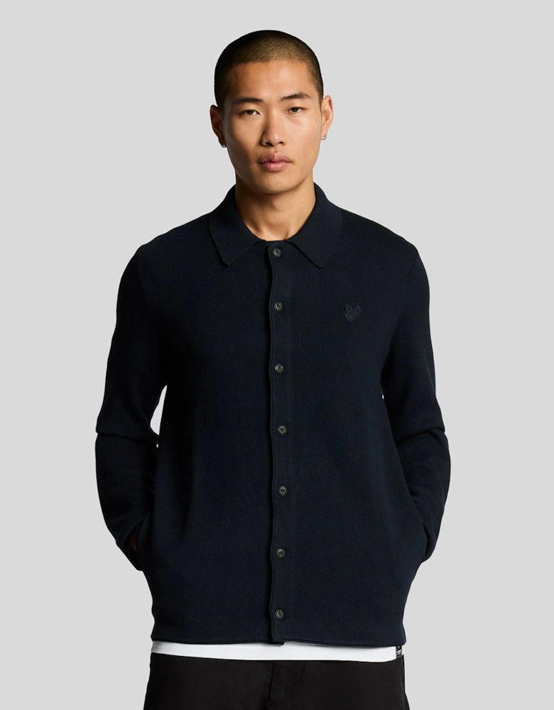 Tonal Eagle Double Knit Shirt