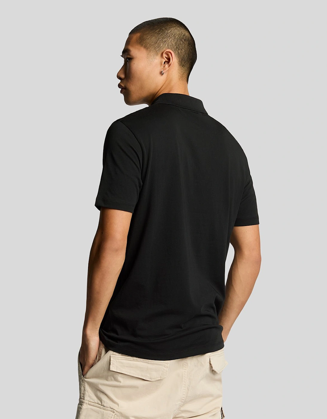 Tonal Eagle Superfine Cotton Polo Shirt