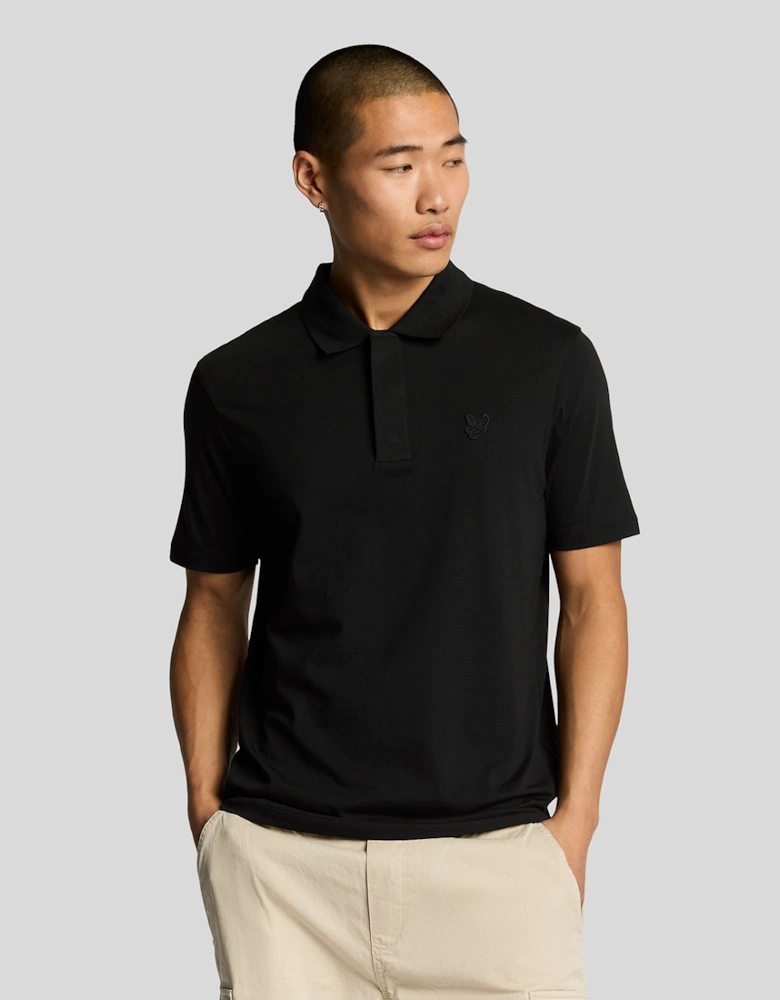 Tonal Eagle Superfine Cotton Polo Shirt