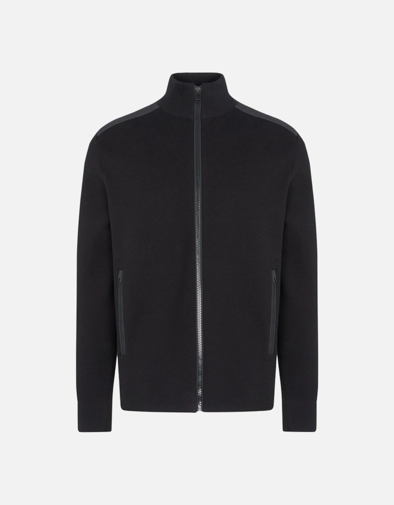 Vertex Zip Cardigan Black