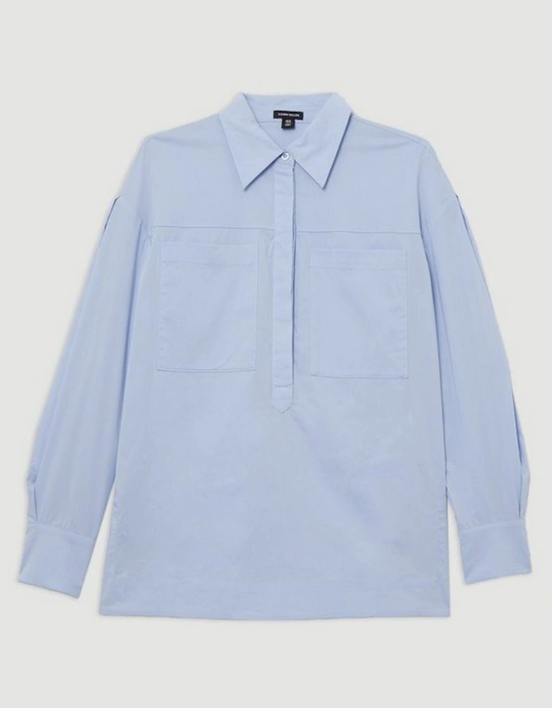 Cotton Oversize Tailored Shirt